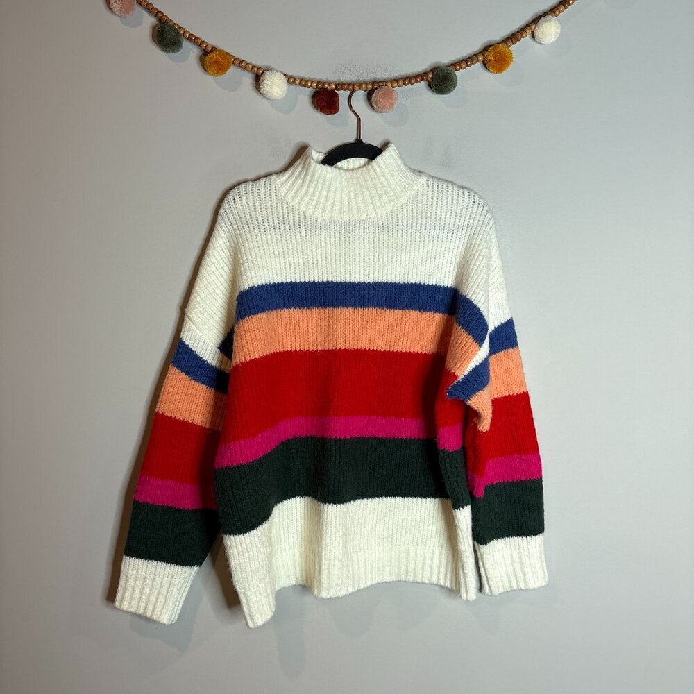 Fantastic Fawn chunky colorful striped sweater